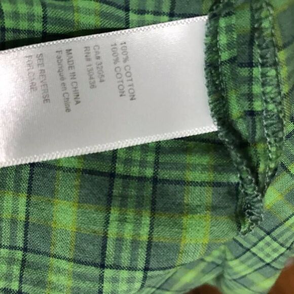 Lilis Closet Green Plaid Sleeveles Top Size M - Picture 8 of 8